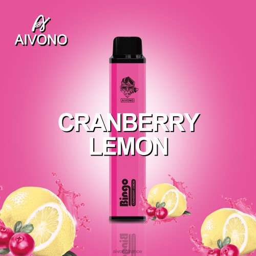 Aivono AIM BINGO 4000 citron canneberge 88PBH140 - Aivono Vape France
