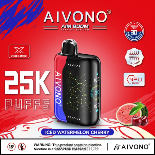 Aivono AIM BOOM 25000 cerise pastèque glacée 88PBH347 - Aivono Vape