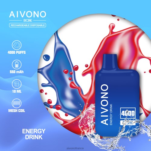 Aivono AIM BOXX 4000 boisson énergisante 88PBH225 - Aivono Vape France