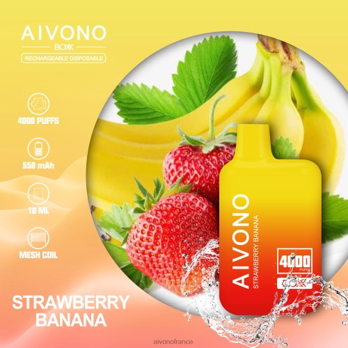 Aivono AIM BOXX 4000 fraise banane 88PBH231 - Aivono Puffs