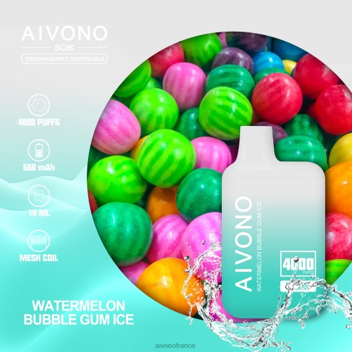 Aivono AIM BOXX 4000 glace bubble-gum à la pastèque 88PBH227 - Aivono Vape