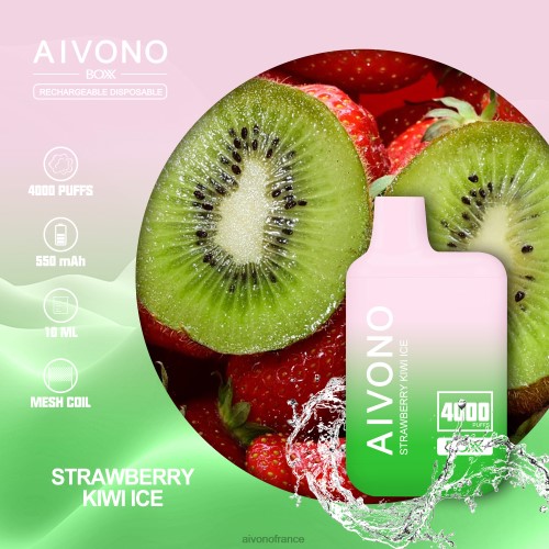 Aivono AIM BOXX 4000 glace fraise kiwi 88PBH229 - Aivono France