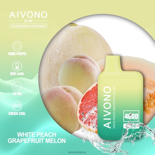 melon pamplemousse pêche blanche