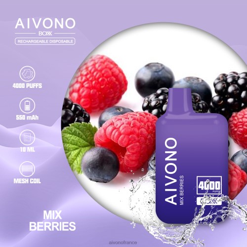 Aivono AIM BOXX 4000 mélanger les baies 88PBH215 - Aivono Vape France
