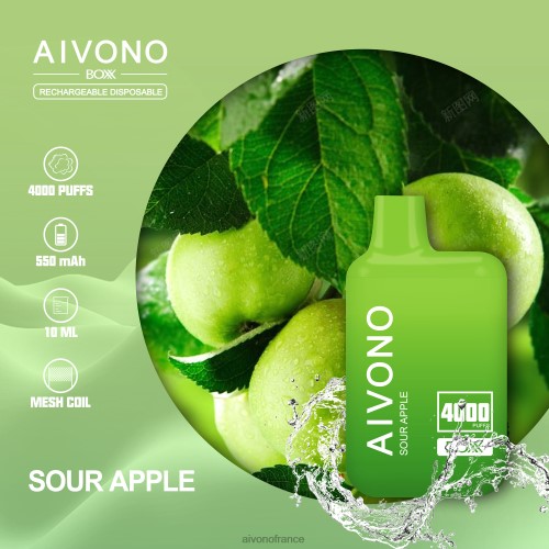 Aivono AIM BOXX 4000 pomme aigre 88PBH220 - Aivono Vape France