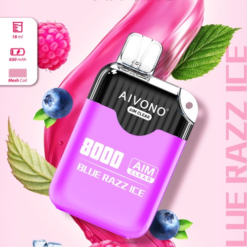 Aivono AIM CLEAR 8000 glace bleue 88PBH202 - Aivono Vape