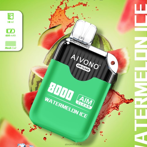 Aivono AIM CLEAR 8000 glace à la pastèque 88PBH204 - Aivono France