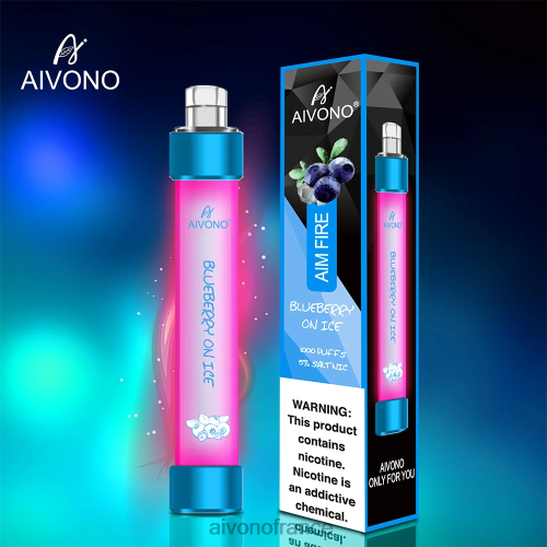 Aivono AIM FIRE 1000 myrtille sur glace 88PBH326 - Aivono Puffs