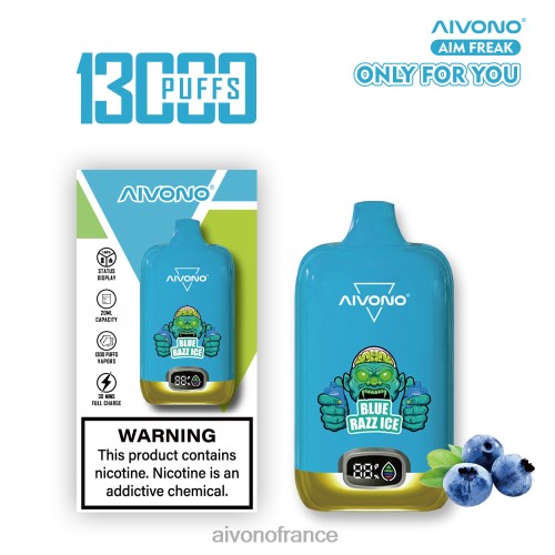 Aivono AIM FREAK 13000 glace bleue 88PBH242 - Aivono Vape