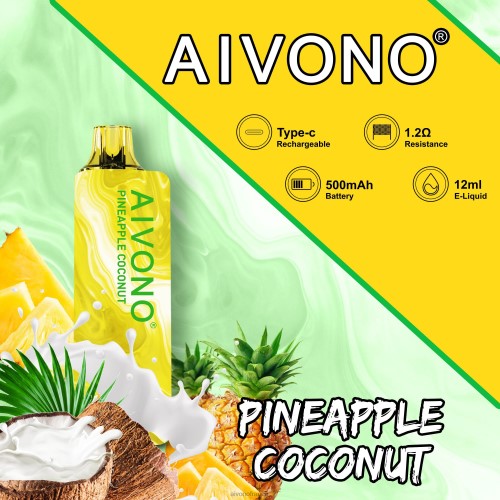 Aivono AIM GUN 7000 ananas noix de coco 88PBH106 - Aivono Puffs