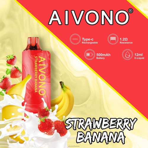 Aivono AIM GUN 7000 fraise banane 88PBH107 - Aivono Vape