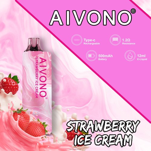 Aivono AIM GUN 7000 glace à la fraise 88PBH105 - Aivono Vape France