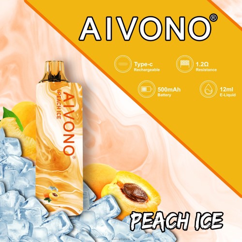 Aivono AIM GUN 7000 glace à la pêche 88PBH103 - Aivono Vapes