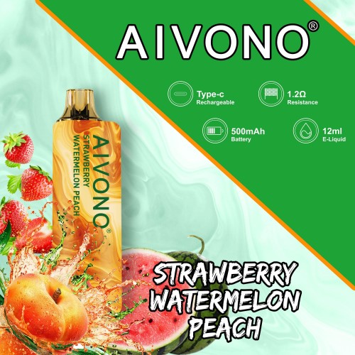 Aivono AIM GUN 7000 pêche pastèque fraise 88PBH108 - Aivono Vapes