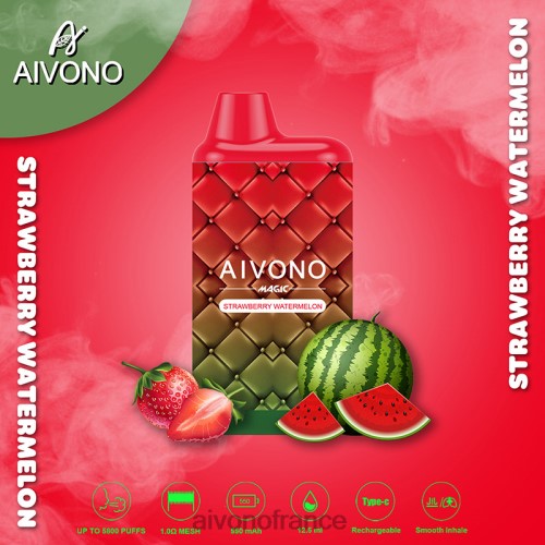 Aivono AIM MAGIC cigarette de boîte de 5800 bouches pastèque fraise 88PBH99 - Aivono France