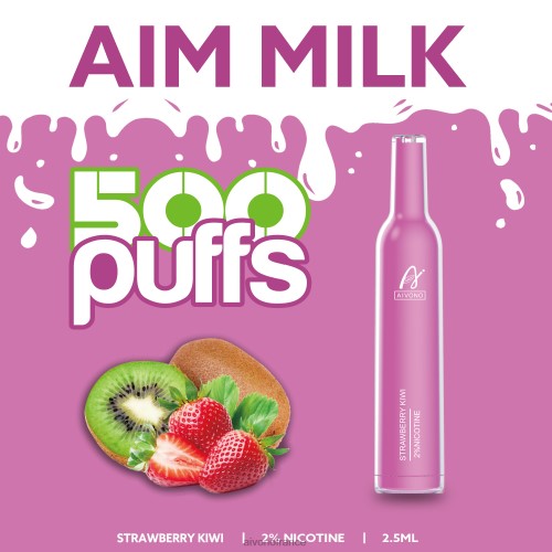 Aivono AIM MILK 500 fraise-kiwi 88PBH271 - Aivono Puffs