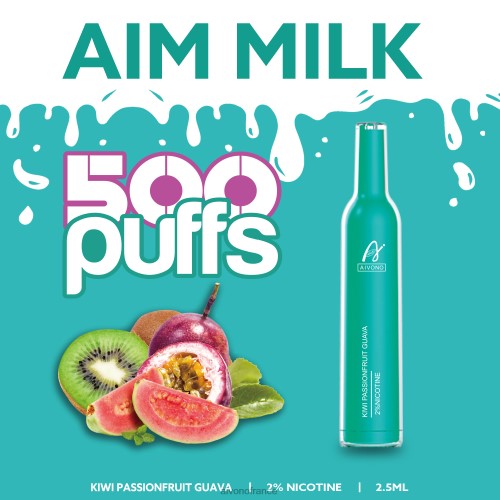 Aivono AIM MILK 500 kiwi fruit de la passion goyave 88PBH272 - Aivono Vape