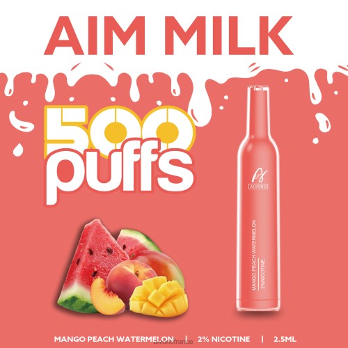 Aivono AIM MILK 500 mangue pêche pastèque 88PBH268 - Aivono Vapes