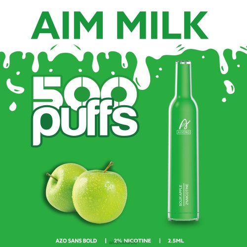 Aivono AIM MILK 500 pomme aigre 88PBH267 - Aivono Vape