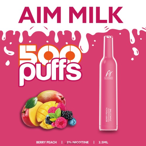 Aivono AIM MILK 500 pêche aux baies 88PBH273 - Aivono Vapes