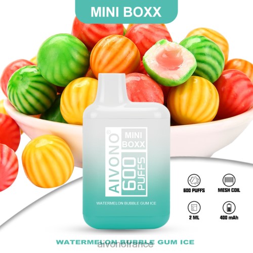 Aivono AIM MINI BOXX 600 glace bubble-gum à la pastèque 88PBH235 - Aivono Vape France