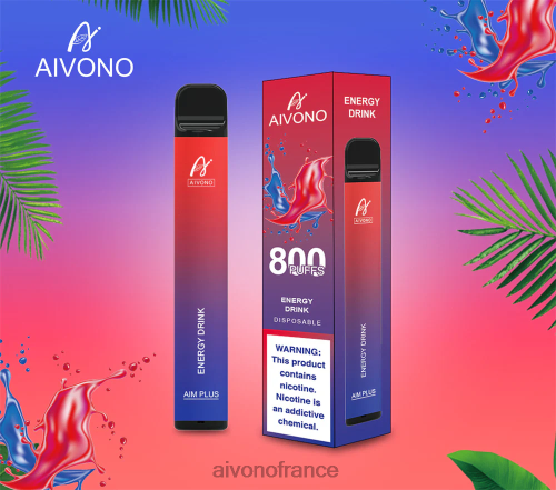 Aivono AIM PLUS 800 boisson énergisante 88PBH201 - Aivono Puffs