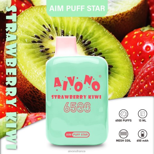 Aivono AIM PUFF STAR 6500 fraise-kiwi 88PBH294 - Aivono France