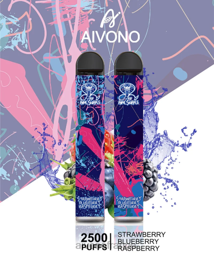 Aivono AIM SNAKE 2500 fraise myrtille framboise 88PBH318 - Aivono Vapes