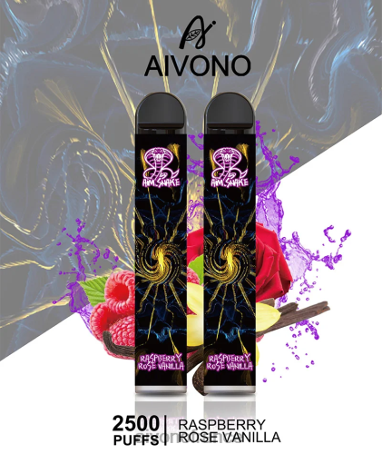 Aivono AIM SNAKE 2500 framboise rose vanille 88PBH317 - Aivono Vape