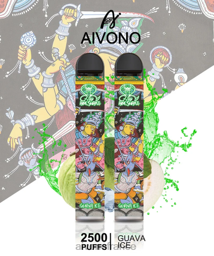 Aivono AIM SNAKE 2500 glace à la goyave 88PBH307 - Aivono Vape