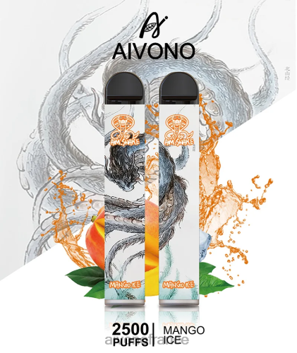 Aivono AIM SNAKE 2500 glace à la mangue 88PBH313 - Aivono Vapes