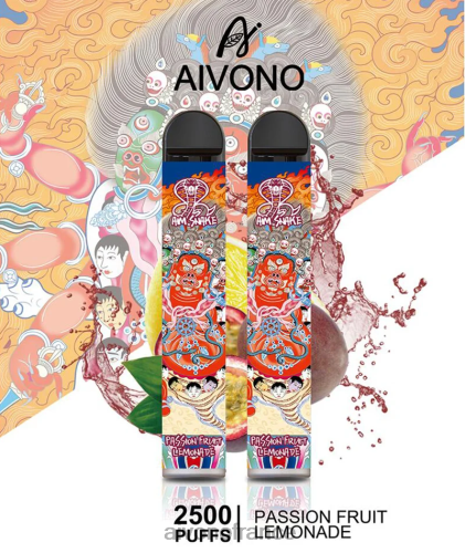 Aivono AIM SNAKE 2500 limonade aux fruits de la passion 88PBH315 - Aivono Vape France