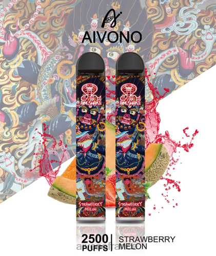 Aivono AIM SNAKE 2500 melon fraise 88PBH320 - Aivono Vape France