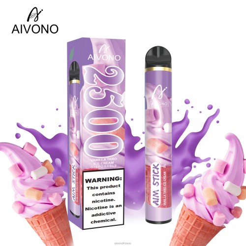 Aivono AIM STICK 2500 glace au taro et à la vanille 88PBH147 - Aivono Vape