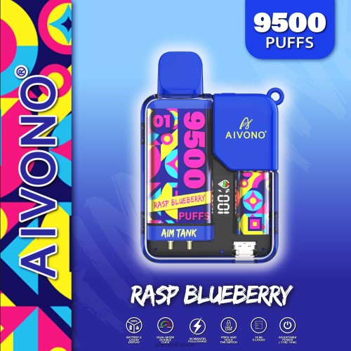 Aivono AIM TANK 9500 framboise myrtille 88PBH33 - Aivono Vapes