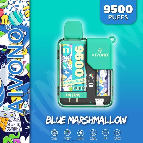 Aivono AIM TANK 9500 guimauve bleue 88PBH42 - Aivono Vape