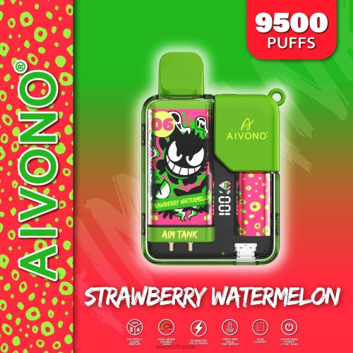 Aivono AIM TANK 9500 pastèque fraise 88PBH46 - Aivono Puffs