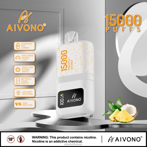Aivono AIM magic 15000 ananas noix de coco 88PBH72 - Aivono Vape
