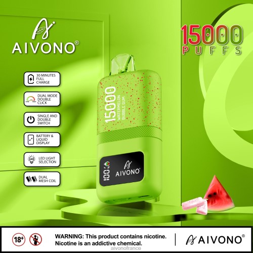 Aivono AIM magic 15000 bubble-gum à la pastèque 88PBH65 - Aivono Vape France