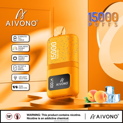 Aivono AIM magic 15000 glace à la pêche 88PBH59 - Aivono France