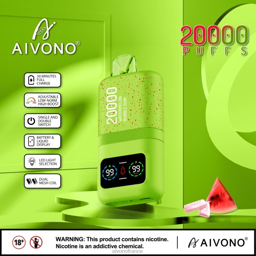 Aivono AIM magic 20000 bubble-gum à la pastèque 88PBH82 - Aivono Vape