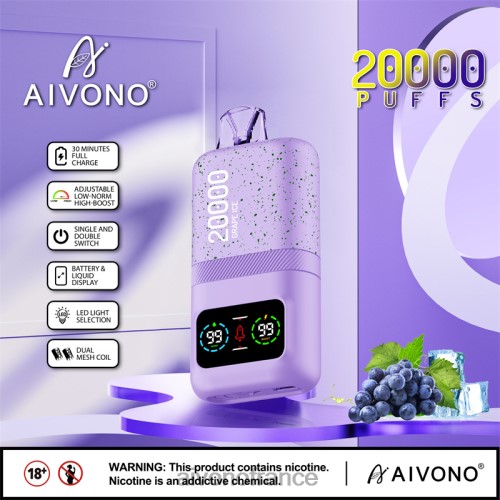 Aivono AIM magic 20000 glace aux raisins 88PBH86 - Aivono Puffs