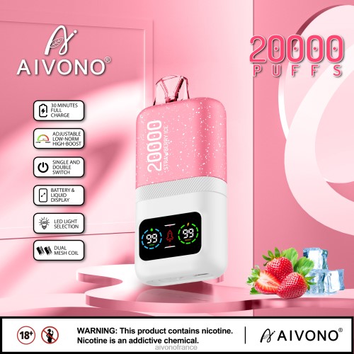 Aivono AIM magic 20000 glace à la fraise 88PBH74 - Aivono France