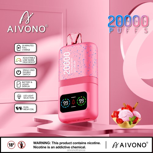 Aivono AIM magic 20000 glace à la fraise 88PBH80 - Aivono Vape France