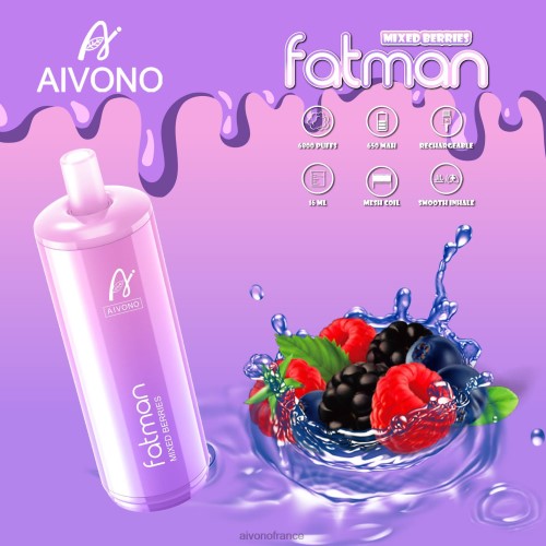 Aivono FATMAN 6800 baies mélangées 88PBH27 - Aivono Vape