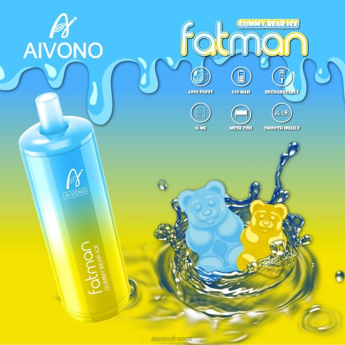 Aivono FATMAN 6800 glace à lours gommeux 88PBH32 - Aivono Vape