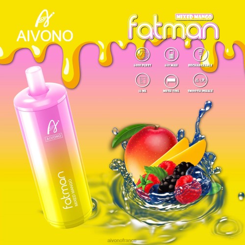 Aivono FATMAN 6800 mangue mélangée 88PBH26 - Aivono Puffs