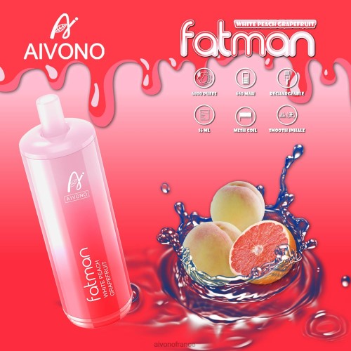 Aivono FATMAN 6800 pamplemousse 88PBH25 - Aivono Vape France