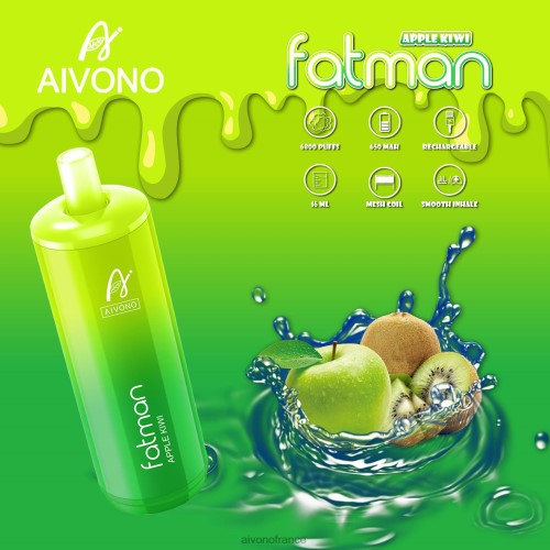 Aivono FATMAN 6800 pomme-kiwi 88PBH31 - Aivono Puffs