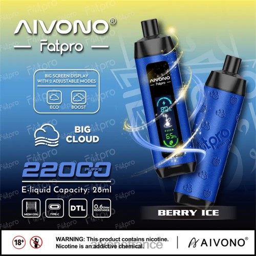 Aivono Fatpro 22000 glace aux baies 88PBH10 - Aivono Vape France